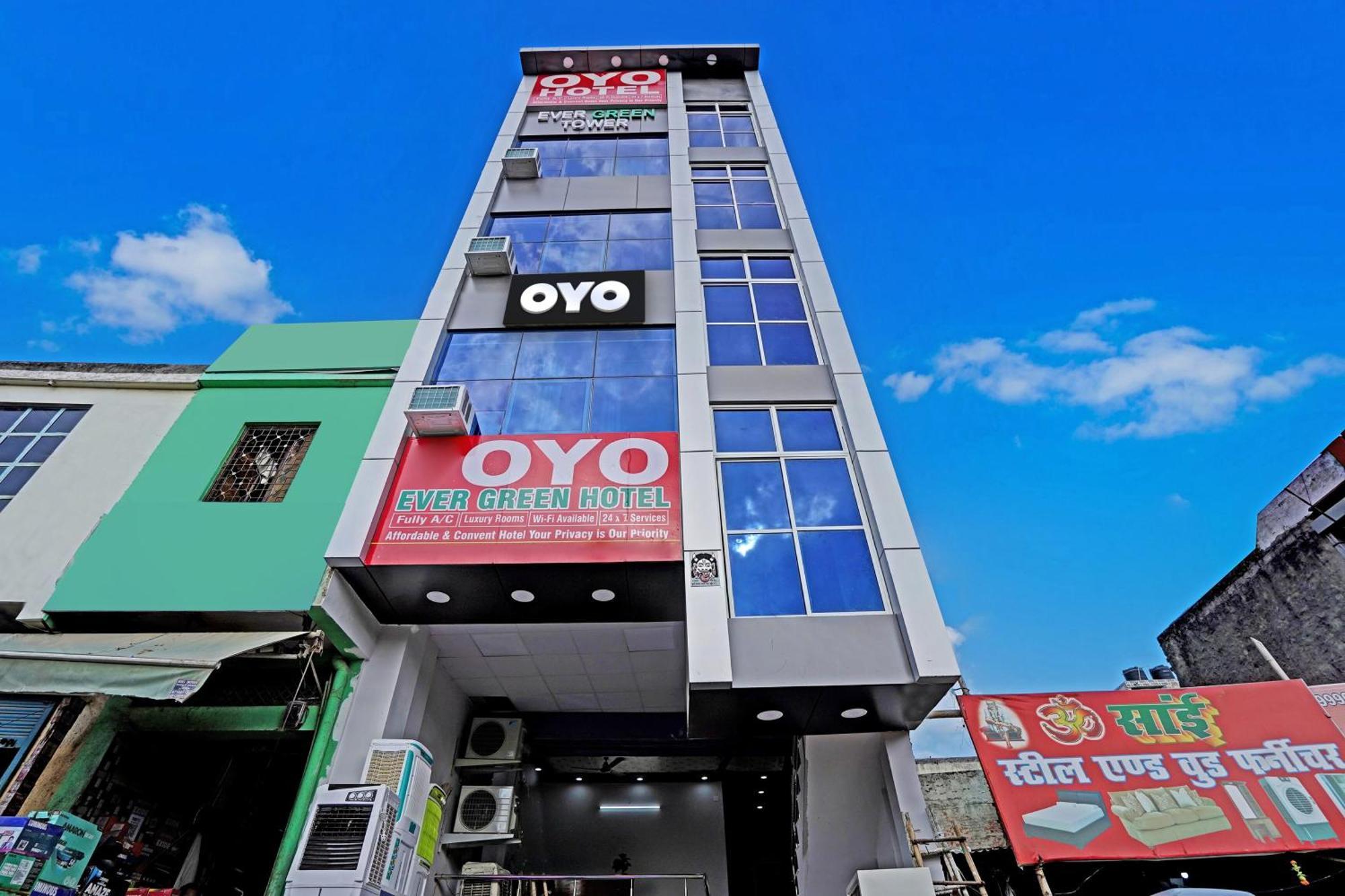 Oyo Flagship Evergreen Tower Hotel Ghaziabad Exterior foto